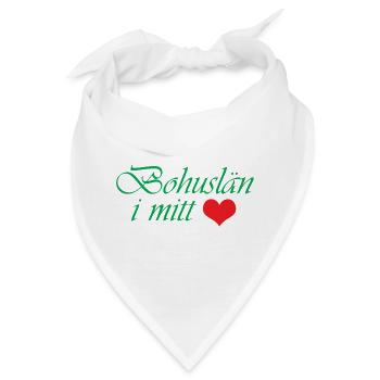 Bohuslän in meinem Herzen - Bandana - Weiß - Vorne