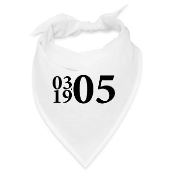 1905 Gründungsjahr DSC Bielefeld - Bandana - Weiß - Vorne
