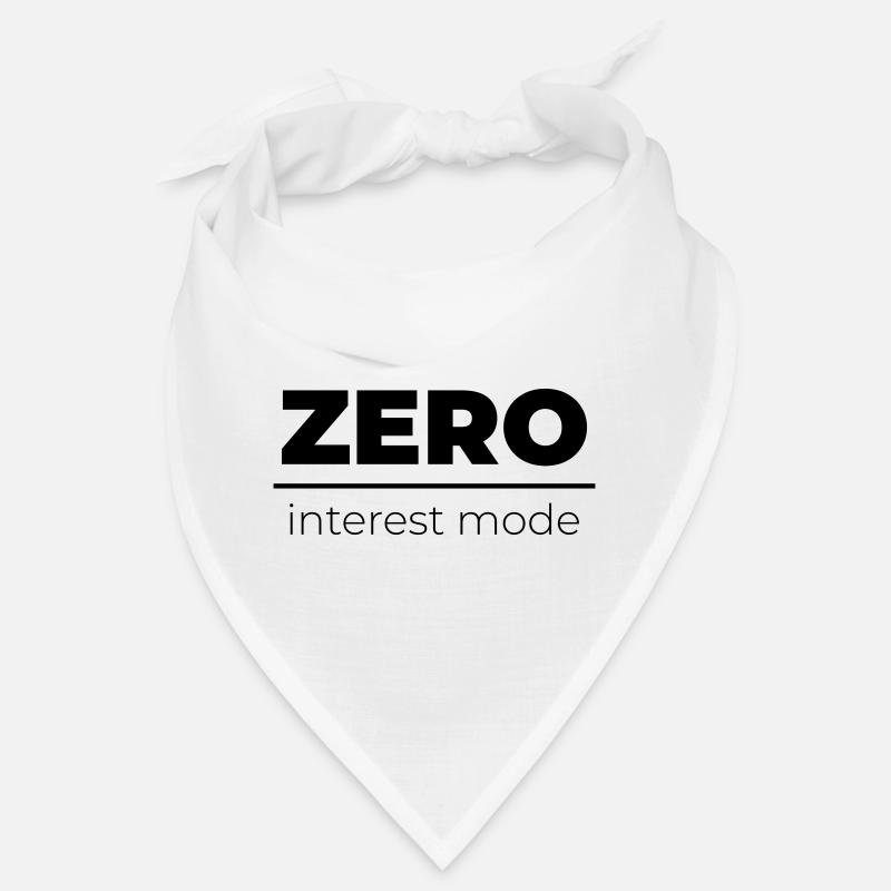 Mode Zéro Intérêt | Énoncé minimal Bandana