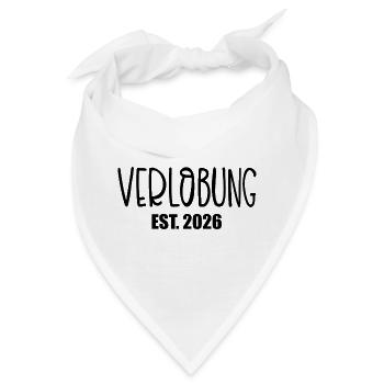 Hochzeit Verlobung 2026 - Bandana - Weiß - Vorne