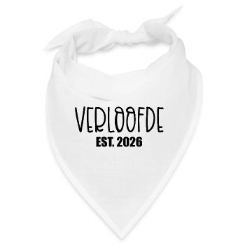 Verlobungsverlobter 2026 - Bandana - Weiß - Vorne
