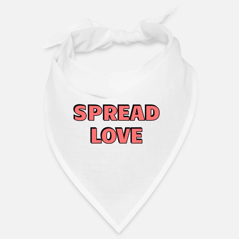 Diffusez l’amour : Typographie rose audacieuse Bandana