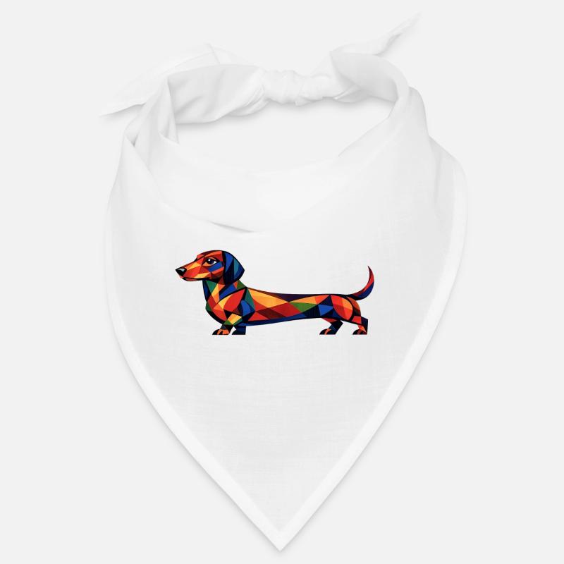 Teckel géométrique Bandana