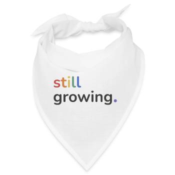 Still Growing Pride Regenbogen minimalistisch - Bandana - Weiß - Vorne