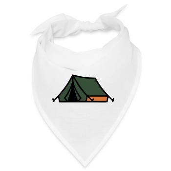 Zelt Camping Sommerlager Pfadfinder Outdoor - Bandana - Weiß - Vorne