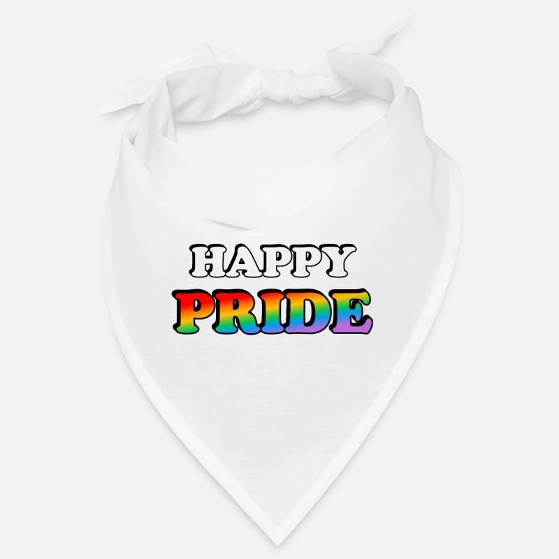 Happy Pride Rainbow Tee Bandana