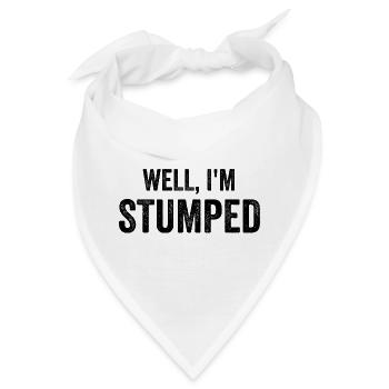 Nun, ich bin ratlos. Lustiger Amputierter - Bandana - Weiß - Vorne