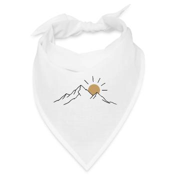 Berg Sonne - Bandana - Weiß - Vorne