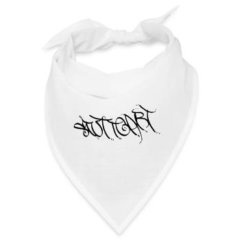Trendiges Stuttgart T-Shirt - Bandana - Weiß - Vorne