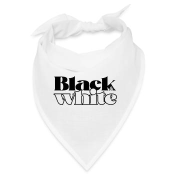 Schwarz-Weiß - Bandana - Weiß - Vorne