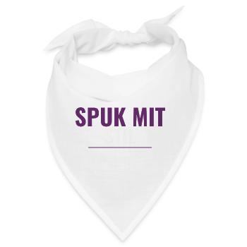 Spuk mit Stil – Dezentes Halloween-Shirt - Bandana - Weiß - Vorne