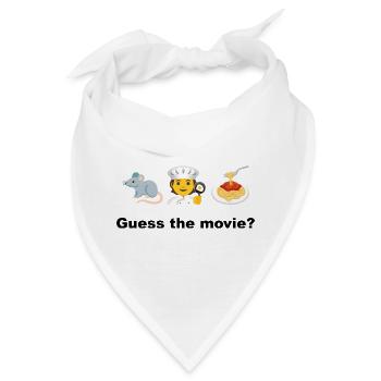 Chef Mouse mit Spaghetti - Bandana - Weiß - Vorne