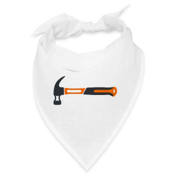 Zimmermannshammer Grafik - Bandana - Weiß - Vorne