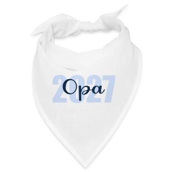 Baby  verkünden, Opa 2027 - Bandana - Weiß - Vorne