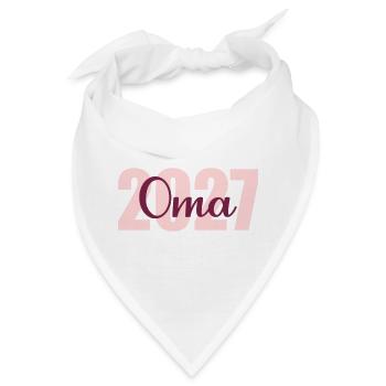 Baby verkünden, Oma 2027 - Bandana - Weiß - Vorne