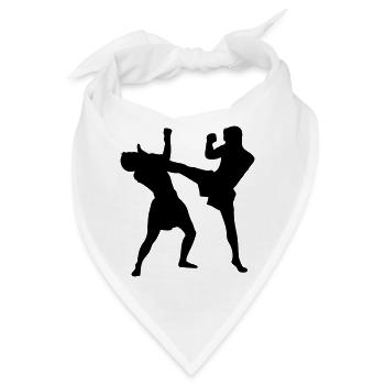 Thaiboxen - Bandana - Weiß - Vorne