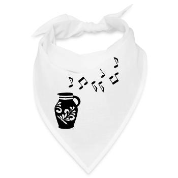 Musik Bembel Frankfurt - Bandana - Weiß - Vorne