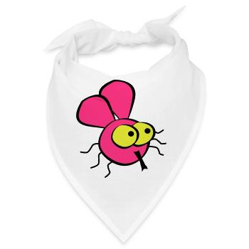 Fliege - Bandana - Weiß - Vorne