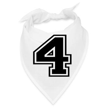 4 - Bandana - Weiß - Vorne