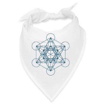 METATRONS WÜRFEL - blau - Bandana - Weiß - Vorne