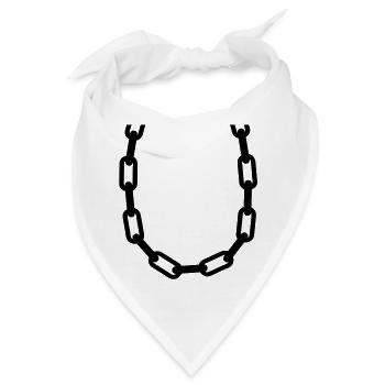 chain - Bandana - Weiß - Vorne