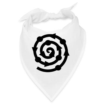 Spiral Tribe Kreis Ravewear - Bandana - Weiß - Vorne