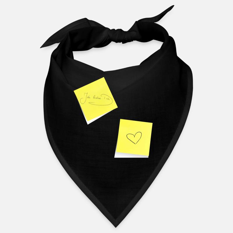 ich liebe dich , Notizzettel , Klebezettel, Notiz Bandana