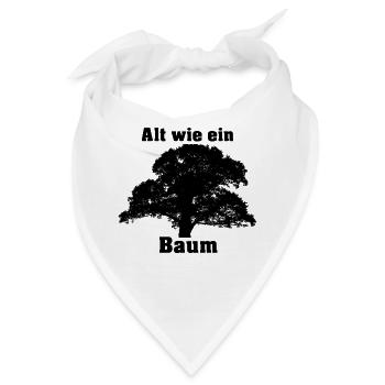 Alt wie ein Baum - Bandana - Weiß - Vorne