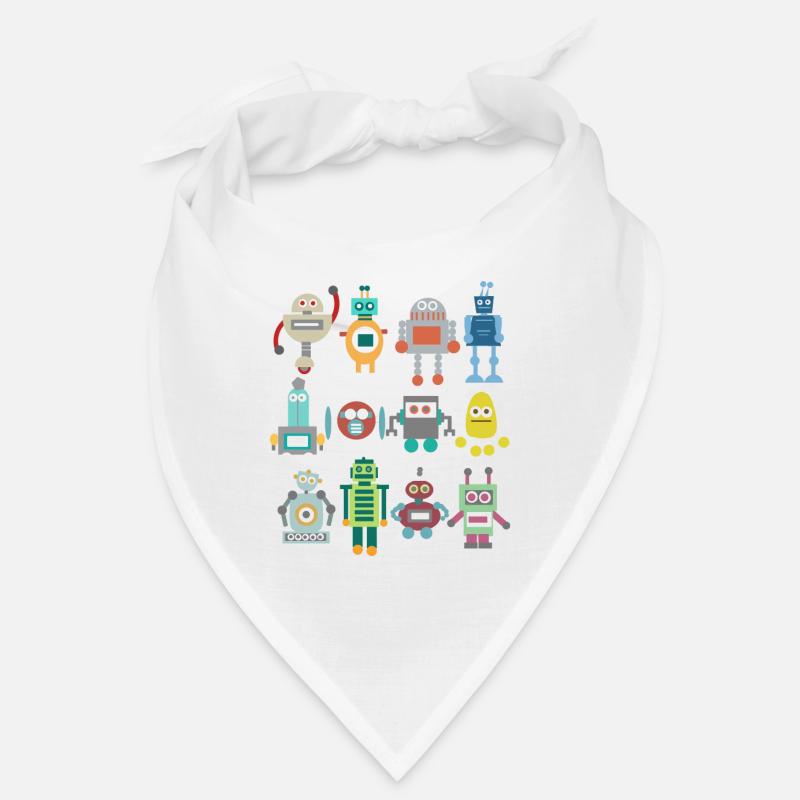 Nerd Robot Retro Funny Gift Technique Jeu Bandana