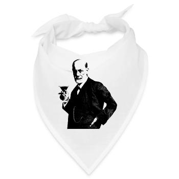 Sigmund Freud - Bandana - Weiß - Vorne