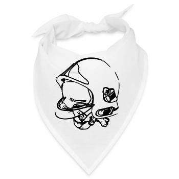Feuerwehrhelm - Bandana - Weiß - Vorne