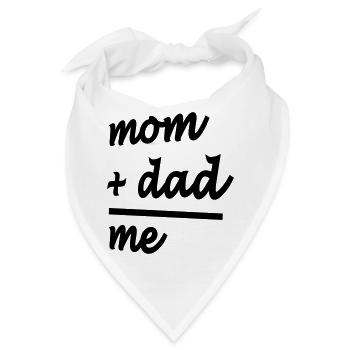 baby - eltern - familie - Bandana - Weiß - Vorne