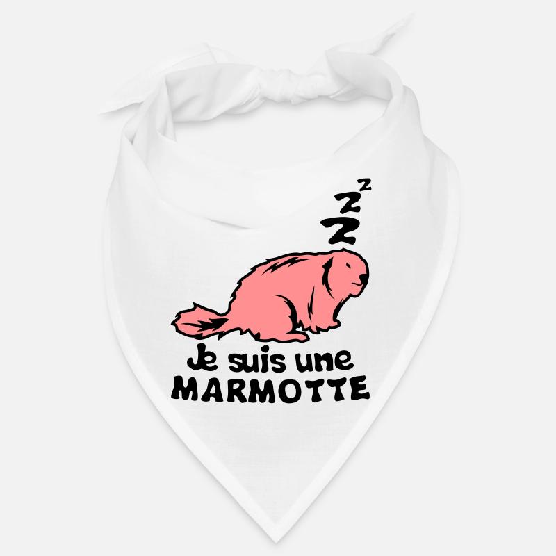 Ich bin ein Tier Murmeltier Begriff Bandana