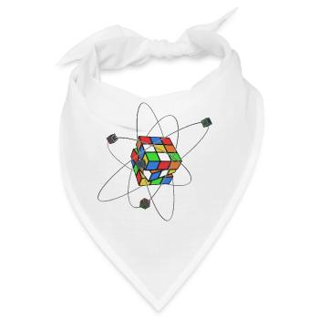 Würfel - Bandana - Weiß - Vorne