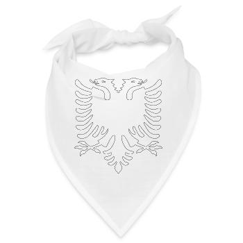 albanie Vektorgrafik - Bandana - Weiß - Vorne
