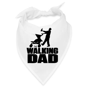 lustiger Spaß Zombievati-Humors walking dad dead - Bandana - Weiß - Vorne