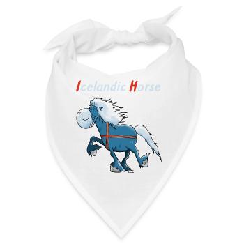 Isländer on Tour - Bandana - Weiß - Vorne