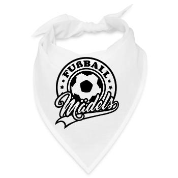 Fußball Mädels - Bandana - Weiß - Vorne
