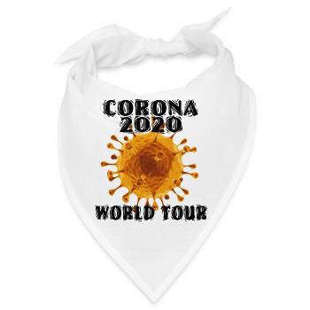 CORONA WORLD TOUR - Bandana - Weiß - Vorne