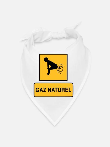 Natural gas - Bandana - white - Front