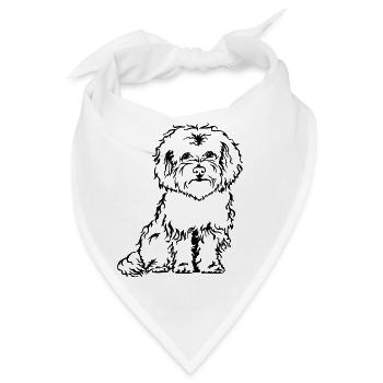 Bolonka Zwetna - Bandana - Weiß - Vorne