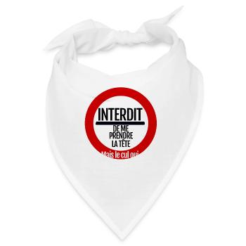 Ich darf mich nicht an die Spitze setzen. - Bandana - Weiß - Vorne