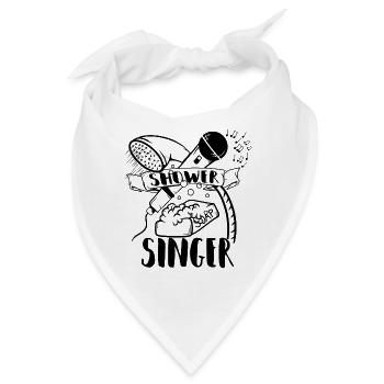 Duschsänger Singing in the shower - Bandana - Weiß - Vorne