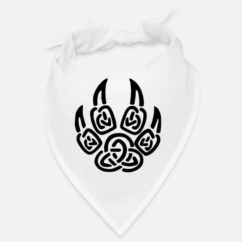 Black viking wolf claws Bandana