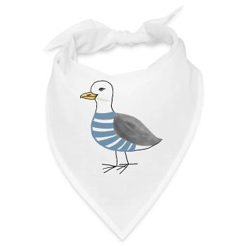 Möwe Maritim - Bandana - Weiß - Vorne
