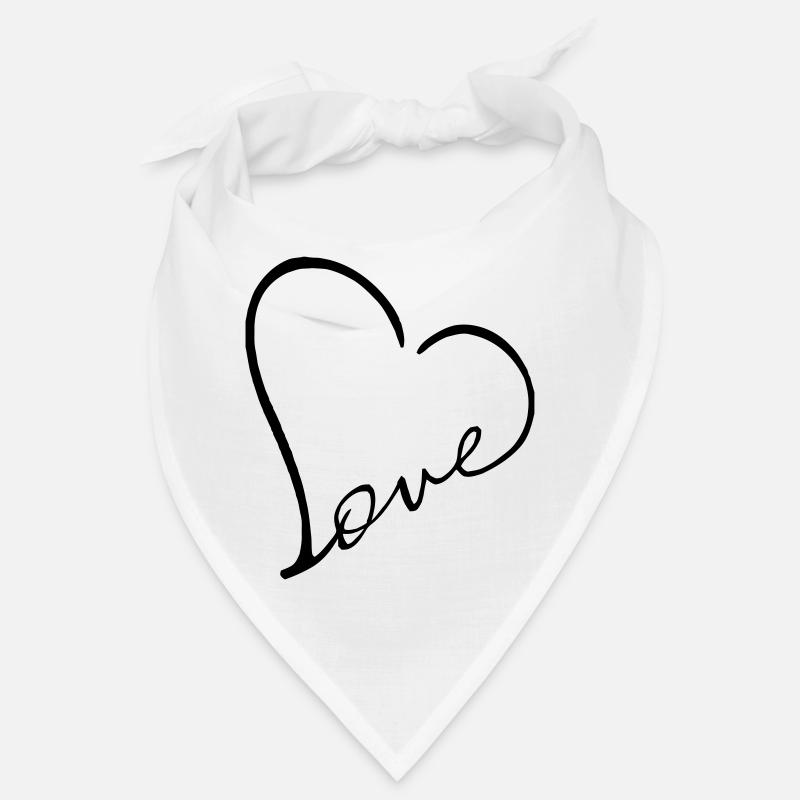 Liebe Herz Herz Bandana