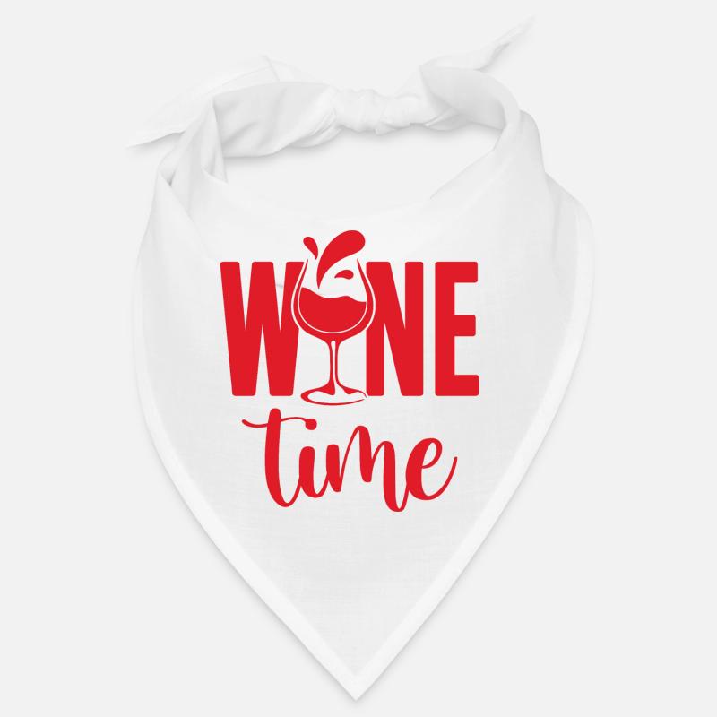 It's Wine Time Time Wine Wine Lover Bandana