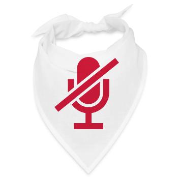 Stumm schalten Mikrofon - Bandana - Weiß - Vorne