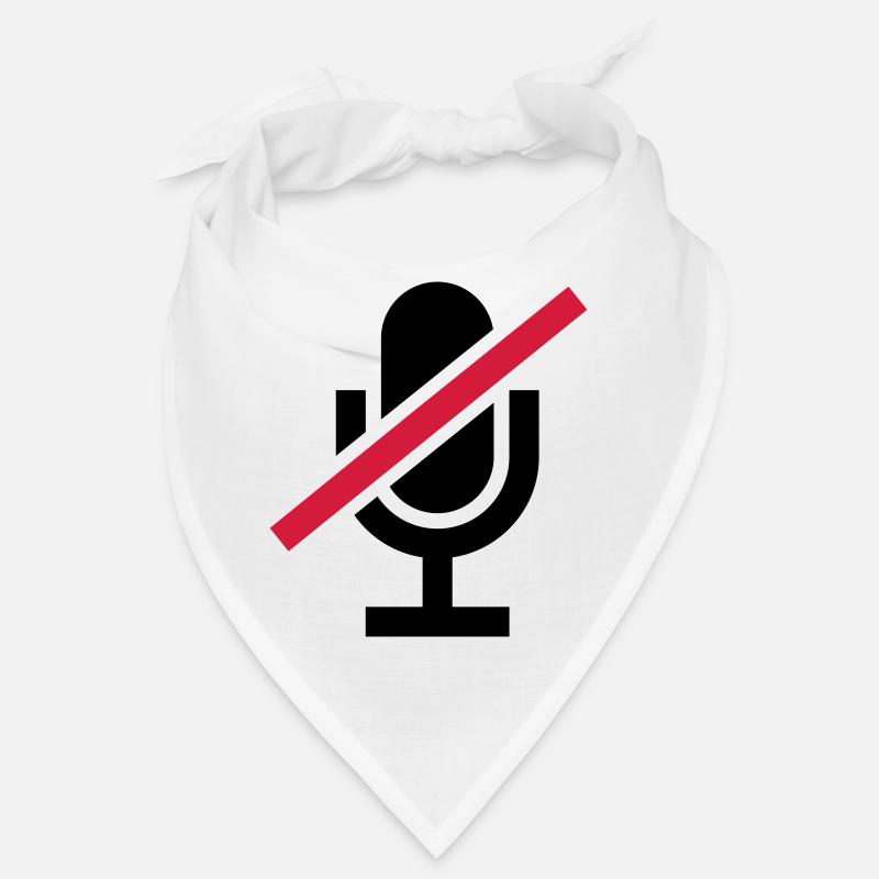 Mute Icon Microphone Bandana