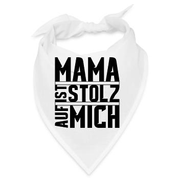 Mama ist stolz auf mich - Bandana - Weiß - Vorne